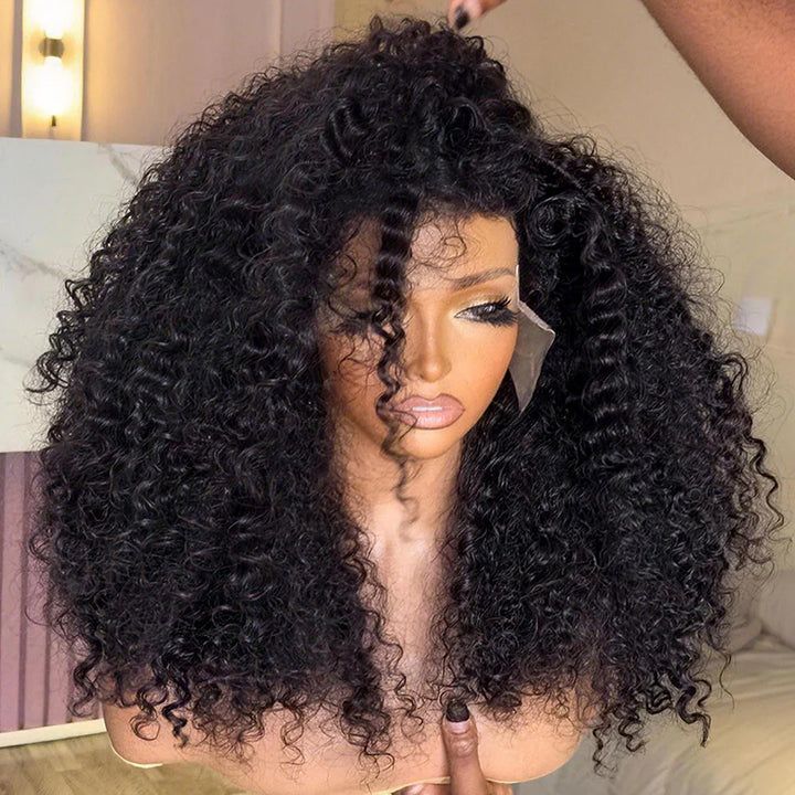 30 32 Inch 300% Density Luxury Custom Wigs Glueless 13x4 13x6 Full Lace Front Curly Wigs Virgin Human Hair Transparent HD Lace Front Wig - AlloveHair