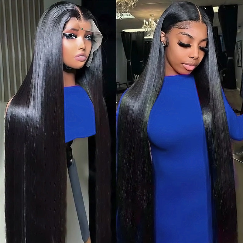 Ultimate 13x4 HD Lace Front Wig | Silky Straight Human Hair | Adjustable Straps | Natural Looking - AlloveHair
