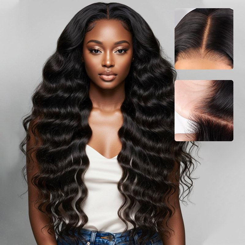 200% Density 40 Inches Long Wigs 13x4 HD Lace Front Wigs with Pre Plucked Hairline - AlloveHair