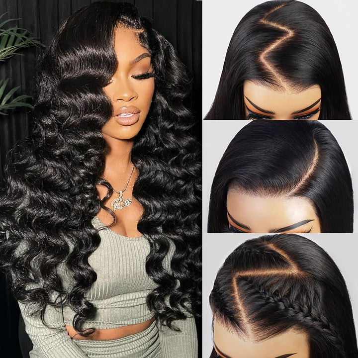 Elevate your style with the Allove Hair 7x6 lace front wig, featuring luxurious loose deep wave patterns crafted from 100% virgin human hair. This glueless wig offers ultimate convenience and comfort, making it perfect for everyday wear. With its innovative PartingMax hairline, you can create a variety of stunning styles and partings effortlessly. Experience natural beauty and versatility with this exquisite wig that enhances your look with a touch of elegance!