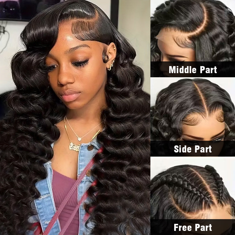 100% Glueless Wear Go Wig Pre-Cut Lace 13x4/13x6 HD Lace Wigs No Glue 200% Density Human Hair Wigs - AlloveHair