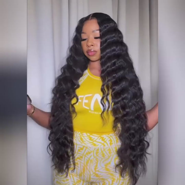 [Ship From US] Allove Hair Malaysian Loose Deep Wave 4 Bundles Virgin Human Hair