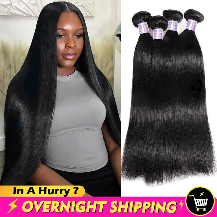 Overnight Shipping Allove Hair Straight Hair/Body Wave/Loose Deep/Deep Wave/Water Wave 4 Bundles - AlloveHair