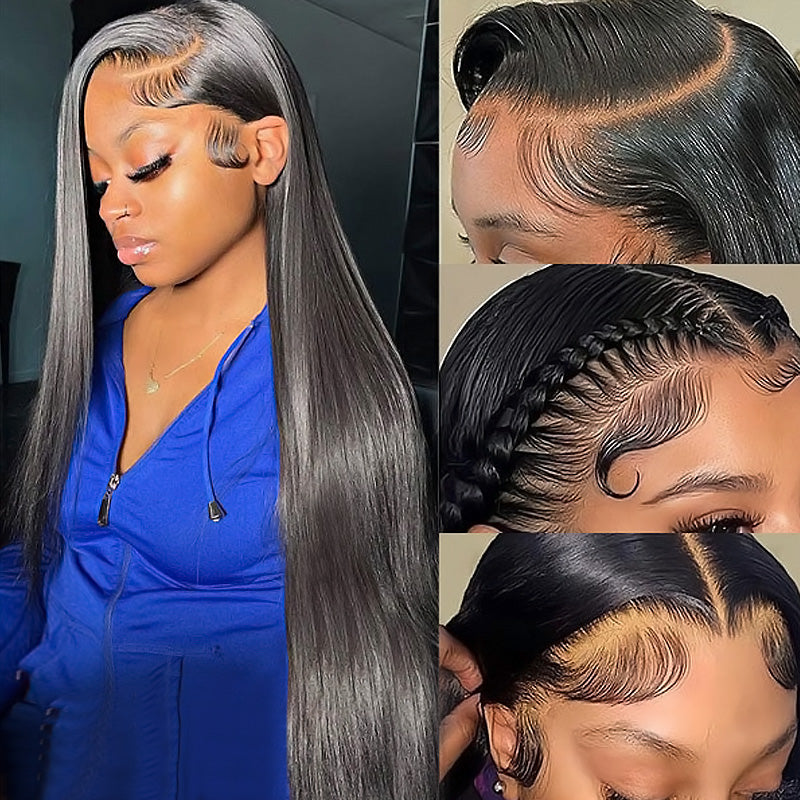 Ultimate 13x4 HD Lace Front Wig | Silky Straight Human Hair | Adjustable Straps | Natural Looking - AlloveHair