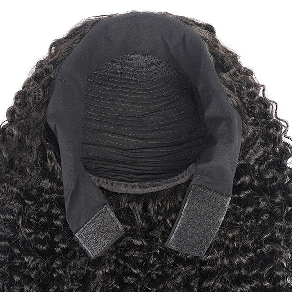 Allove Curly Headband Human Hair Non Lace Wig For Black Women