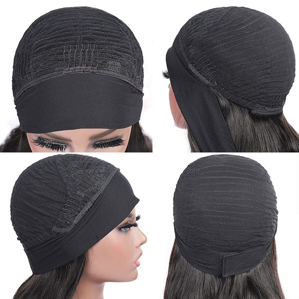Allove Body Wave Headband Wig Glueless Human Hair Wig 150% Density