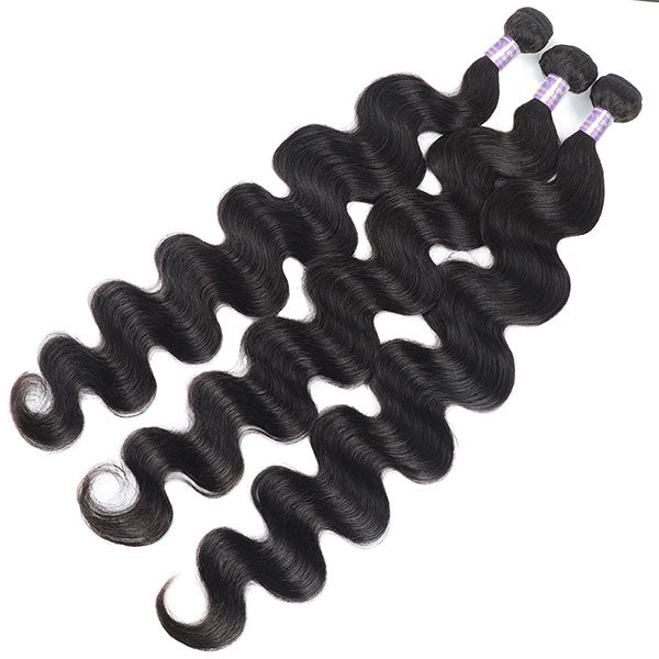 Allove 30 Inch Body Wave Bundles Human Hair Bundles Brazilian Virgin Hair Weave Bundles 1/3/4 Bundle Deals Remy Hair Extensions - AlloveHair