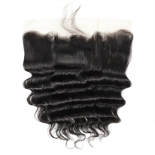 Allove Hair Brazilian Loose Deep Wave Human Hair 3 Bundles with 13*4 Lace Frontal - AlloveHair