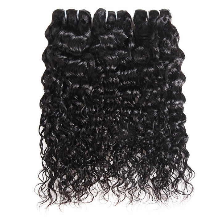 Allove Hair Indian Water Wave 3 Bundles Virgin Human Hair : ALLOVEHAIR
